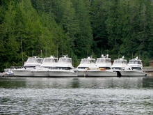 A fleet of Rivieras raft up in Canada for a week-long retreat around Vancouver Island
