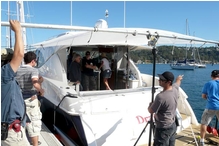 Newport on the east coast of Australia was a beautiful backdrop or the international TV commercial