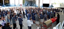 About 300 staff celebrated at the Coomera facility