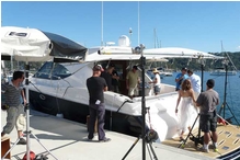 The film crew loved the boat