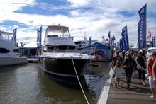 The new 43 Open Flybridge was launched at the Sanctuary Cove International Boat Show