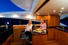 Entertaining's a breeze in the spacious 5800 Sport Yacht galley