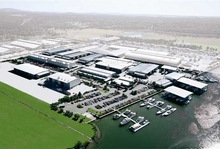 An aerial view of the Riviera factory at Coomera, Queensland