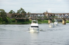 Cruising up the Clarence River