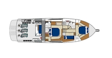 53 Enclosed Flybridge - Lower Accomodation