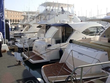 Riviera's floating display at the 2010 Barcelona International Boat Show