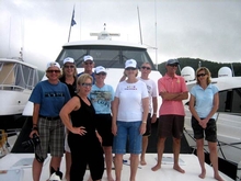 The Riviera Family enjoying a social get together during the raft up