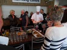 Following the cooking demonstration, owners enjoyed a barbecue on the marina
