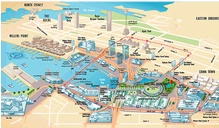 Map showing Sydney International Boat Show and surrounding areas