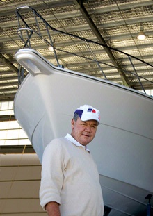 Peter Teakle, proud owner of a Riviera 70 Enclosed Flybridge.