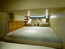 Guest cabin on Riviera’s 3600SY Series II. 