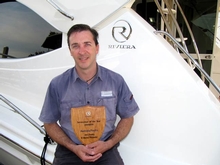 Star performance...Service Person of the Year Jon Dodds from R Marine Pittwater