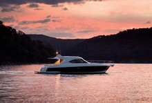 Postcard perfect, the 5000 Sport Yacht's sleek design is impressive