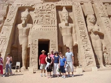 Abu Simbel in Egypt, this temple was moved brick by brick and rebuilt to make way for a dam