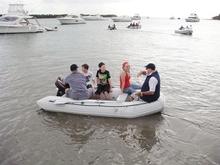 All aboard the tender