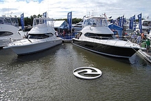 Riviera's floating display at Sanctuary Cove International Boat Show