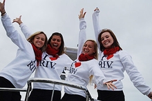 The I Love Riv team celebrates the launch of the 2010 Sanctuary Cove International Boat Show