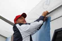 Everything from signage and lecturns to flag poles and marquees were organised prior to the show 