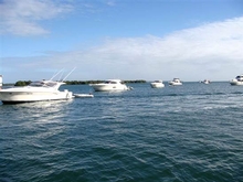 The Riviera fleet anchored at Canaipa Passage