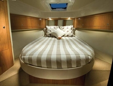 The master cabin is the epitome of luxury