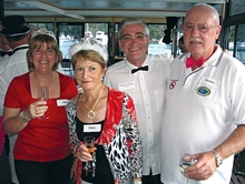 Celebrating the night were Kim Milne, Eileen Cockley, Stephen Milne (Riviera's Director of Communications) and Gordon Cockley