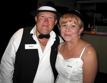 Peter and Denise Haig, Peter won the prize for best dressed male