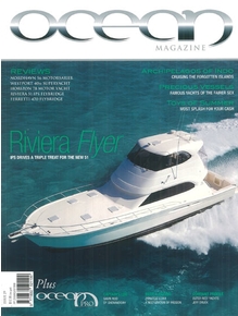 Ocean Magazine - Issue 29 review of 51 Enclosed Flybridge with IPS (cover image courtesy of Ocean Magazine)