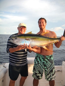 The boys enjoyed another day of game fishing