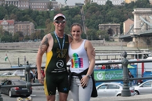 Adam's wife, Jen, has been a great support