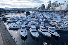 Riviera's floating display received an award for display excellence at Sydney International Boat Show