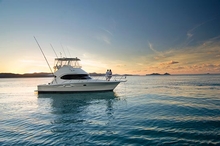 The 38 Open Flybridge is a lavish vessel with all the big boat features