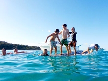 Everyone took to the water for the Last Swim at Meelup