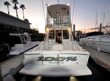 Michael Bryson named his Riviera 36 '100%' because  that is his motto