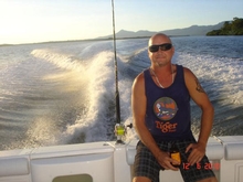 Rod relaxing after a big day fishing