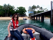 Sharon gets out on the water whenever she can