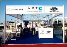 The ART Marine display at the Dubai Boat Show