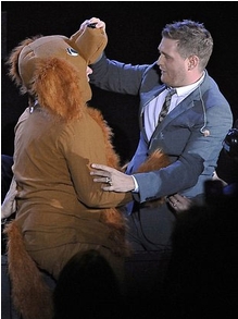 Wags the Dog had a dance with Michael Buble at his concert at Sandalford Winery