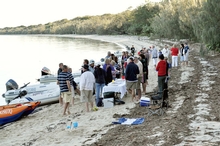 After anchoring at Horseshoe Bay it was time for a beach party