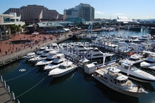 Riviera's impressive floating display at Sydney International Boat Show