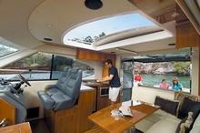 Entertaining is a breeze in the spacious 4400 Sport Yacht