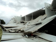 It was a scene of destruction for Phil Rougon, owner of Eco Farms