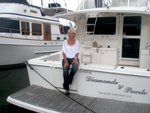 Jan Barr with her Riviera 'Diamonds & Pearls'