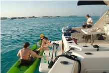 Jose and his family have a lot of fun when they go boating