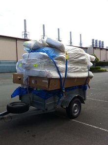 Mattresses donated by Riviera to flood victims