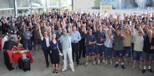 Riviera staff celebrate yet another successful boat show