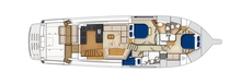 The new Riviera 61 Enclosed Flybridge Series II 2 Cabin Option