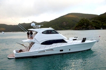 Riviera 70 Enclosed Flybridge 'The Guardian' landed her first Blue Marlin