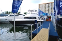 Entrance to Riviera's display at Miami Boat Show