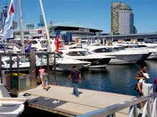 R Marine Jacksons had the single largest display at the Melbourne Summer Boat Show