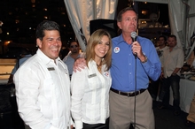 Yachting Experts Frank and Betty De Varona with Riviera CEO John Anderson